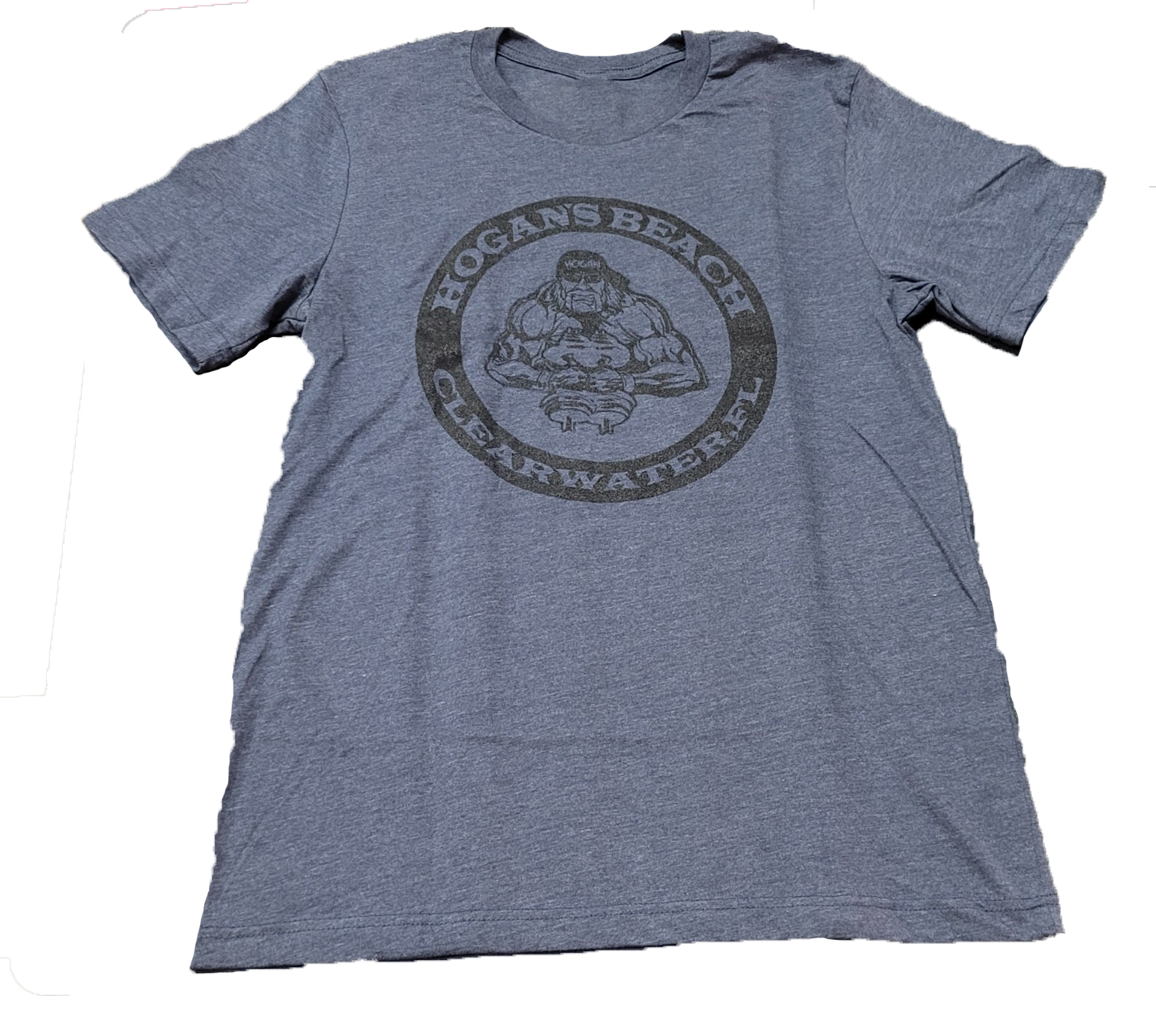 Hulk Hogan Hogan's Beach HBS Circle Crab Mens T Shirt Blue