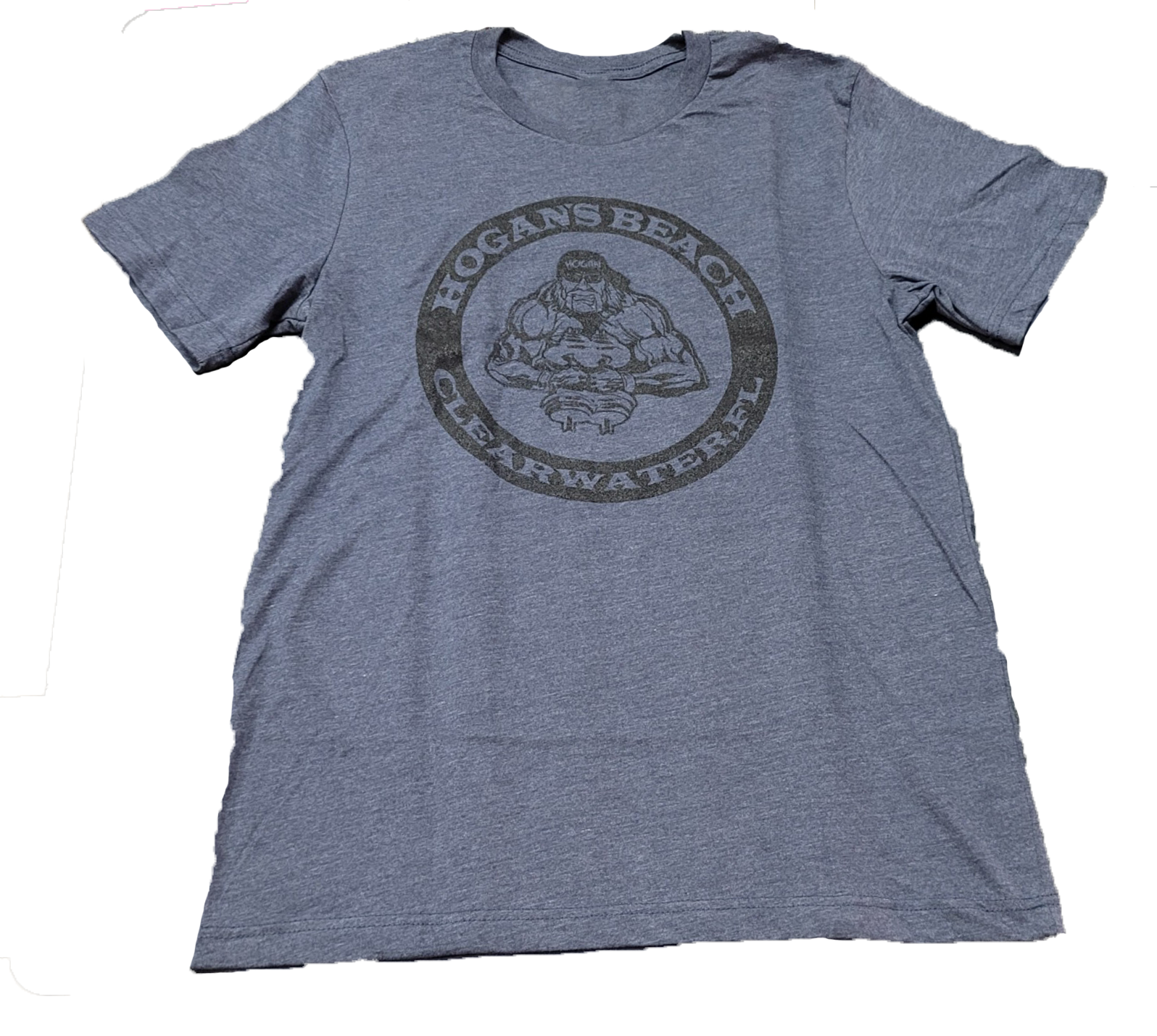 Hulk Hogan Hogan's Beach HBS Circle Crab Mens T Shirt Blue