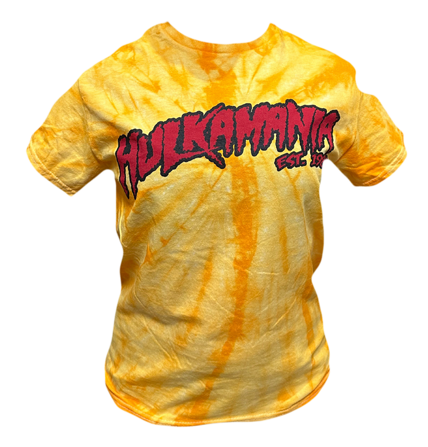 Hulk Hogan Hulkamania Mens T Shirt Gold Tie Dye
