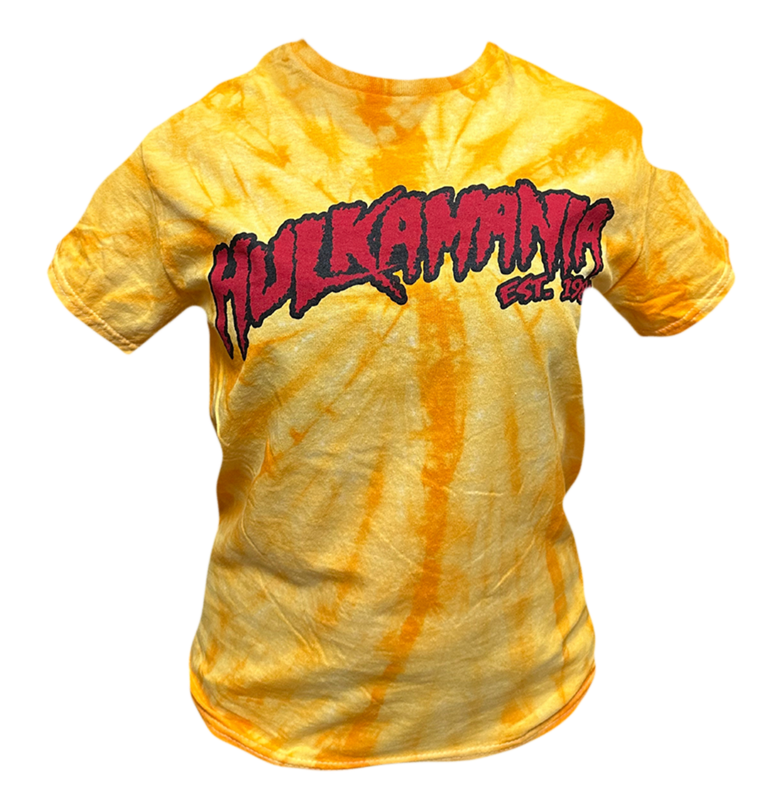 Hulk Hogan Hulkamania Mens T Shirt Gold Tie Dye
