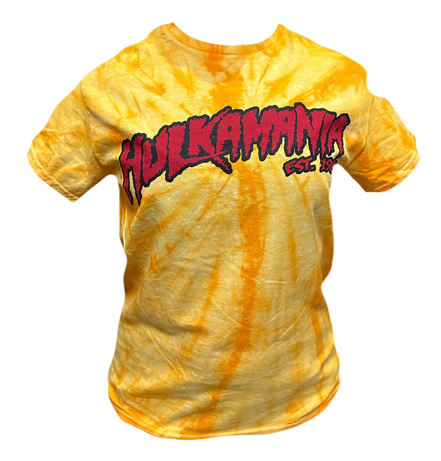 Hulk Hogan Hulkamania Mens T Shirt Gold Tie Dye