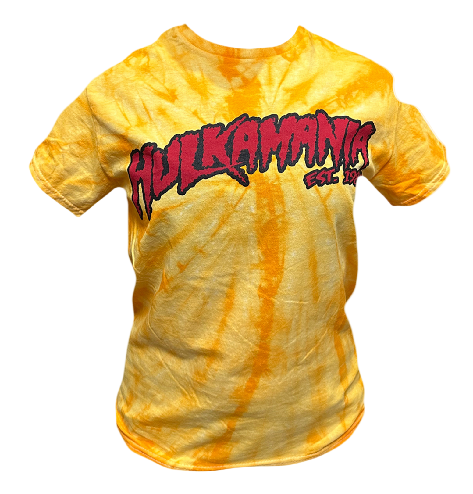 Hulk Hogan Hulkamania Mens T Shirt Gold Tie Dye