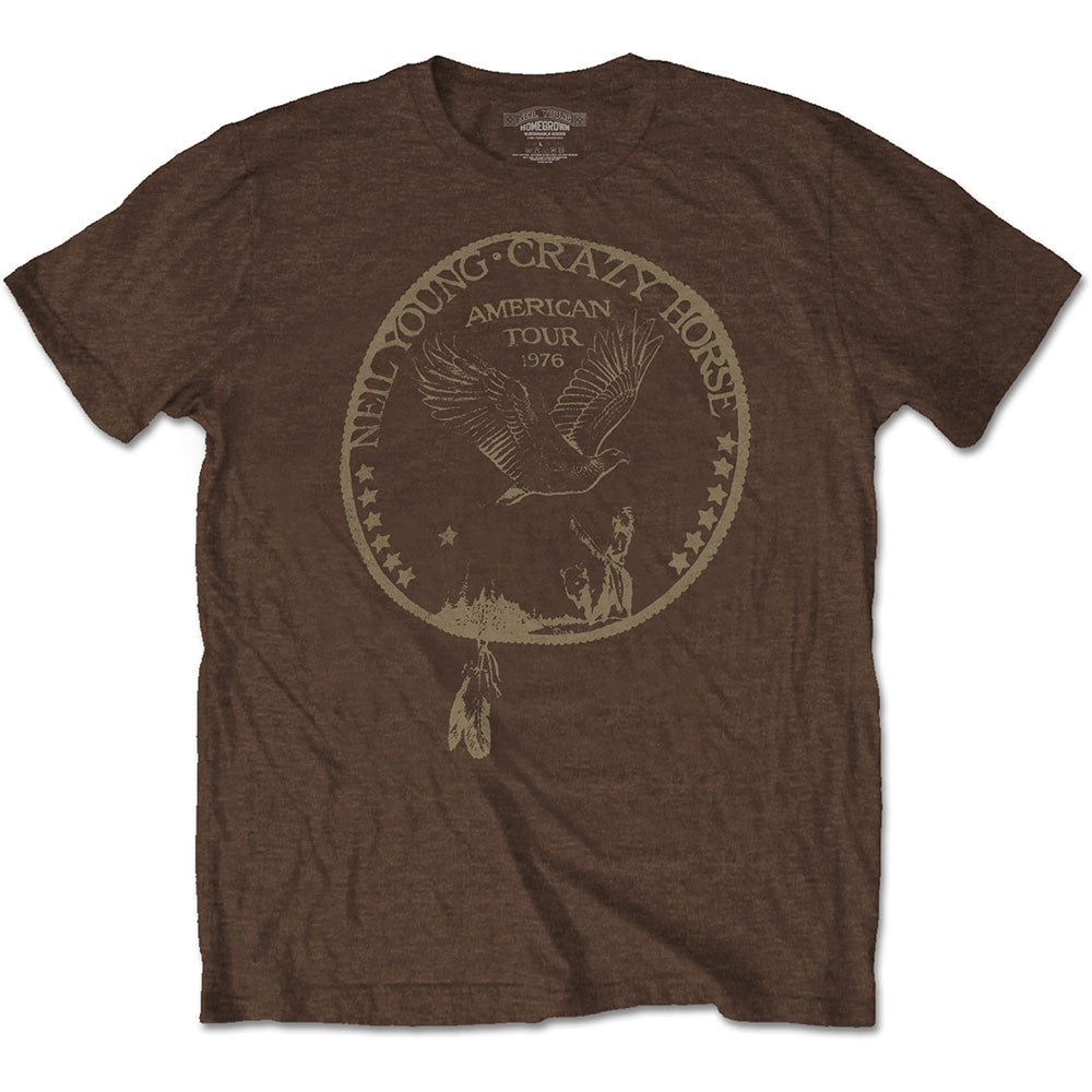 Neil Young Tour '76 Seal Mens T Shirt