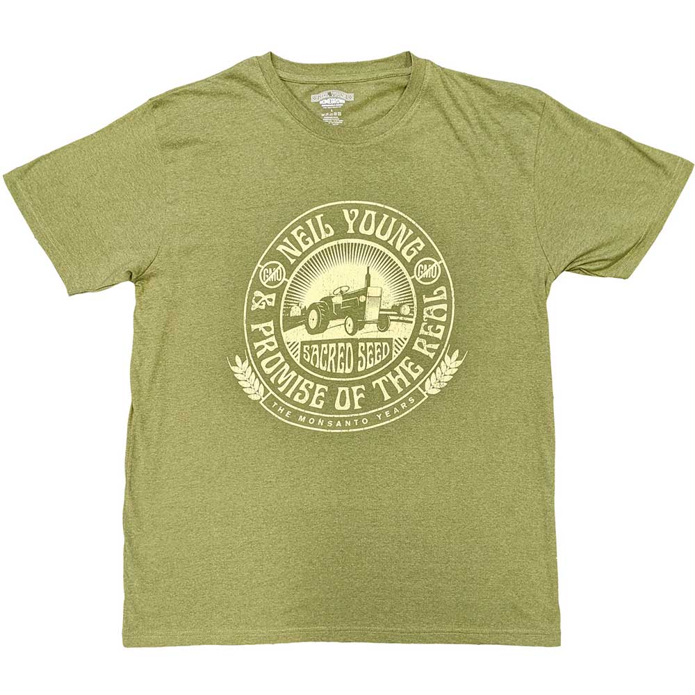 Neil Young Tractor Seal Mens T Shirt