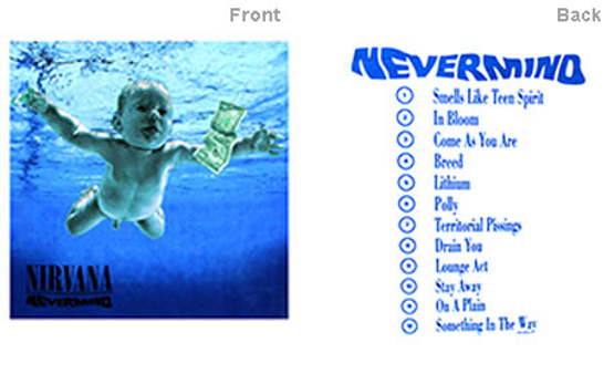 Nirvana Nevermind Album Mens T Shirt