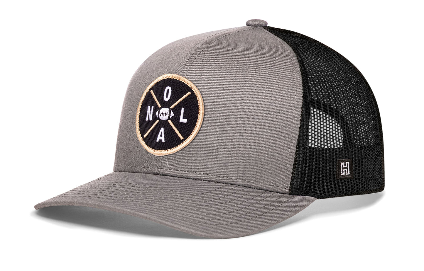 New Orleans Trucker Haka Hat Black NOL X Football Snapback