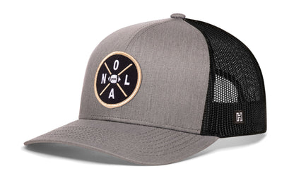 New Orleans Trucker Haka Hat Black NOL X Football Snapback