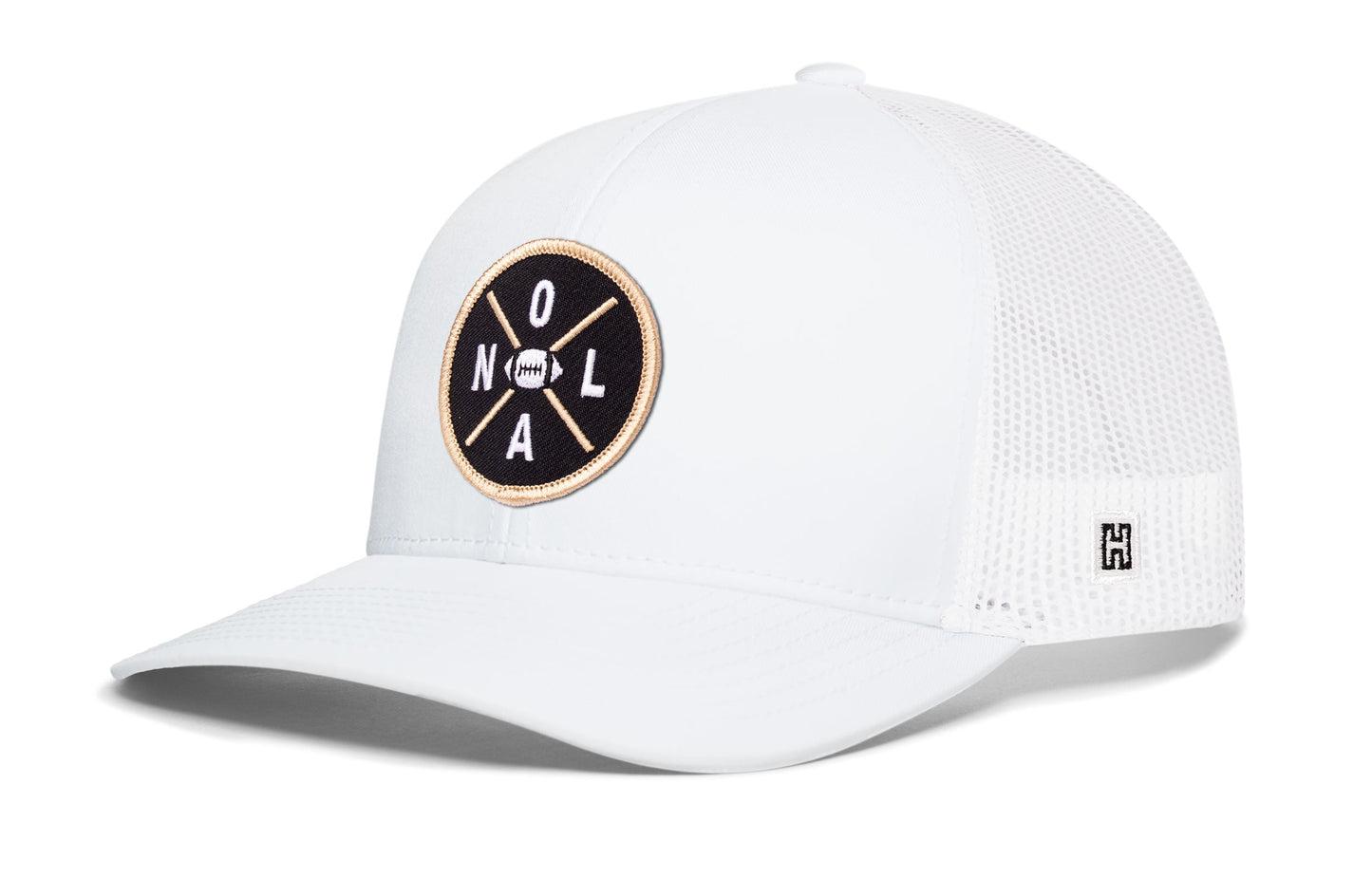 New Orleans Trucker Haka Hat Black NOL X Football Snapback
