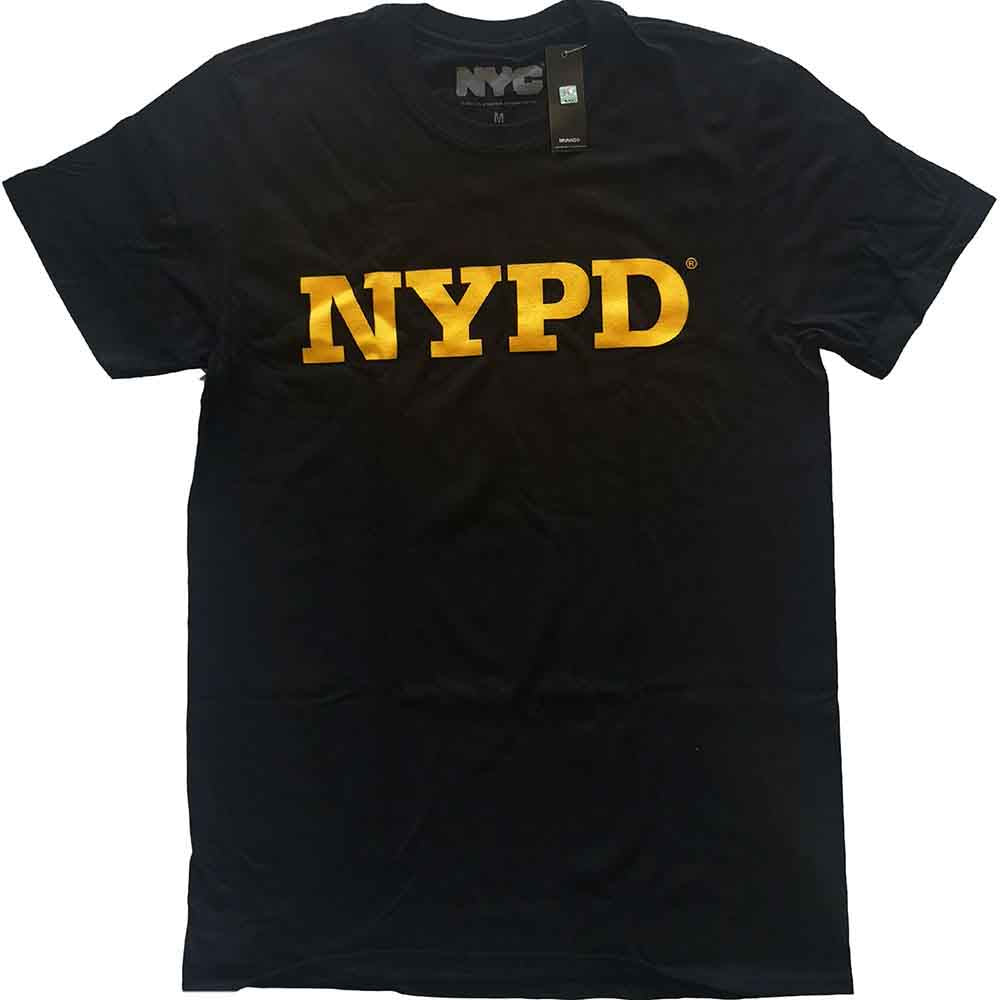 New York City NYPD Text Logo Mens T Shirt