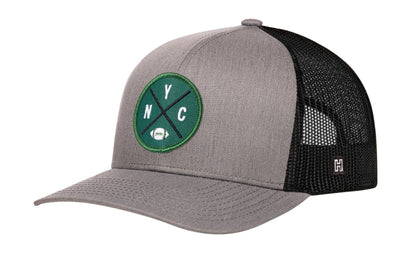 New York Trucker Haka Hat Black NYC X Football Snapback