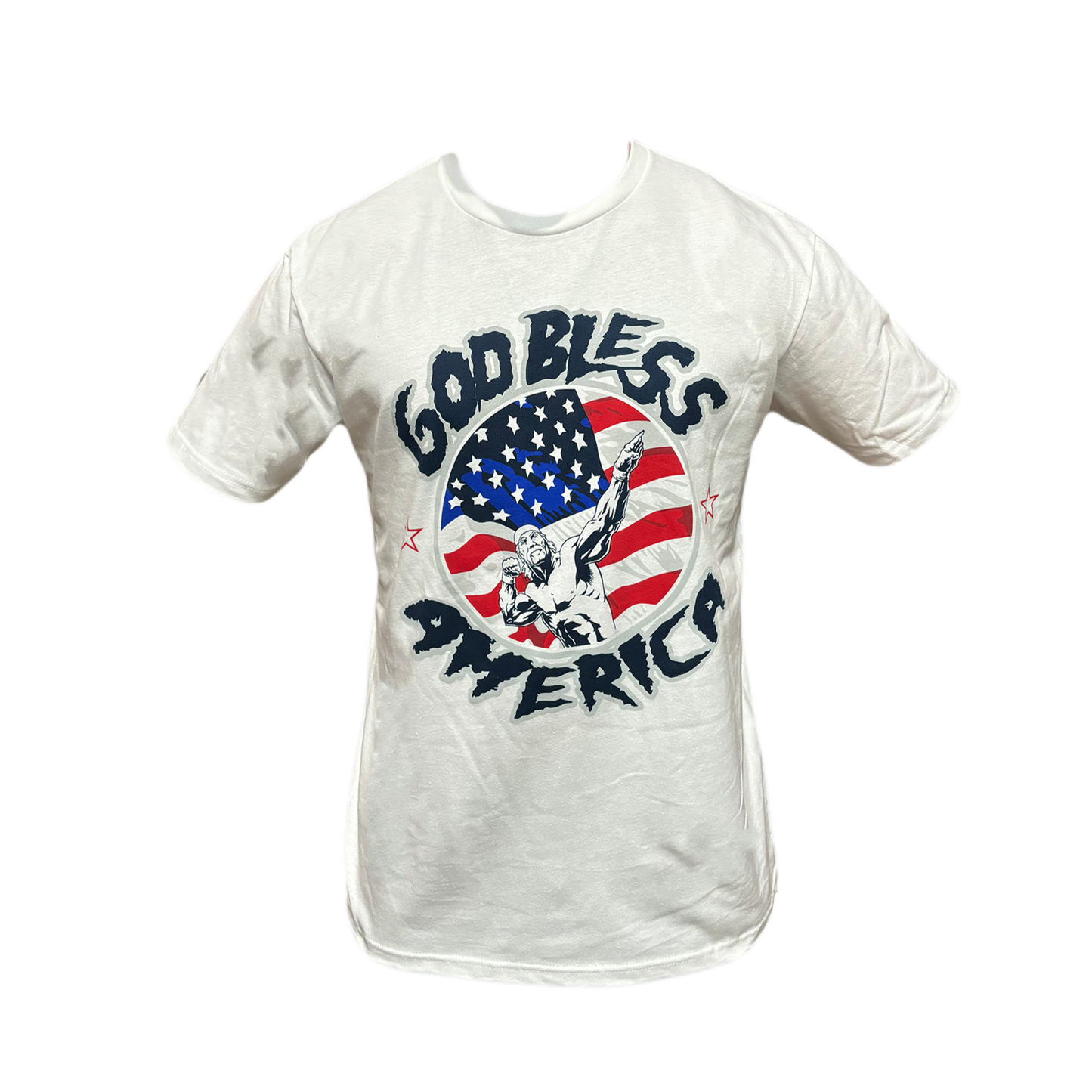 Hulk Hogan God Bless America Mens T Shirt