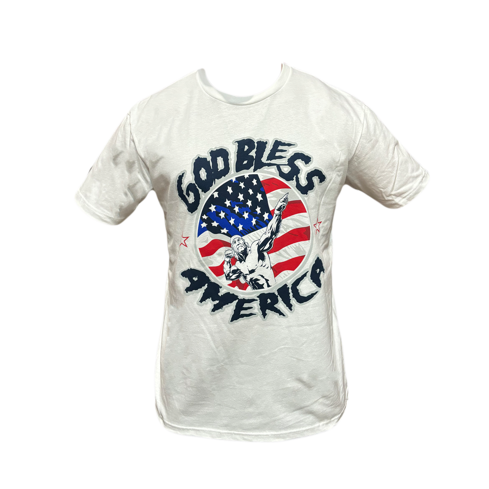 Hulk Hogan God Bless America Mens T Shirt