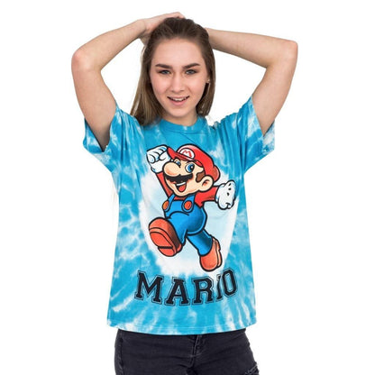 Nintendo Mario Cheer White Dyed T Shirt