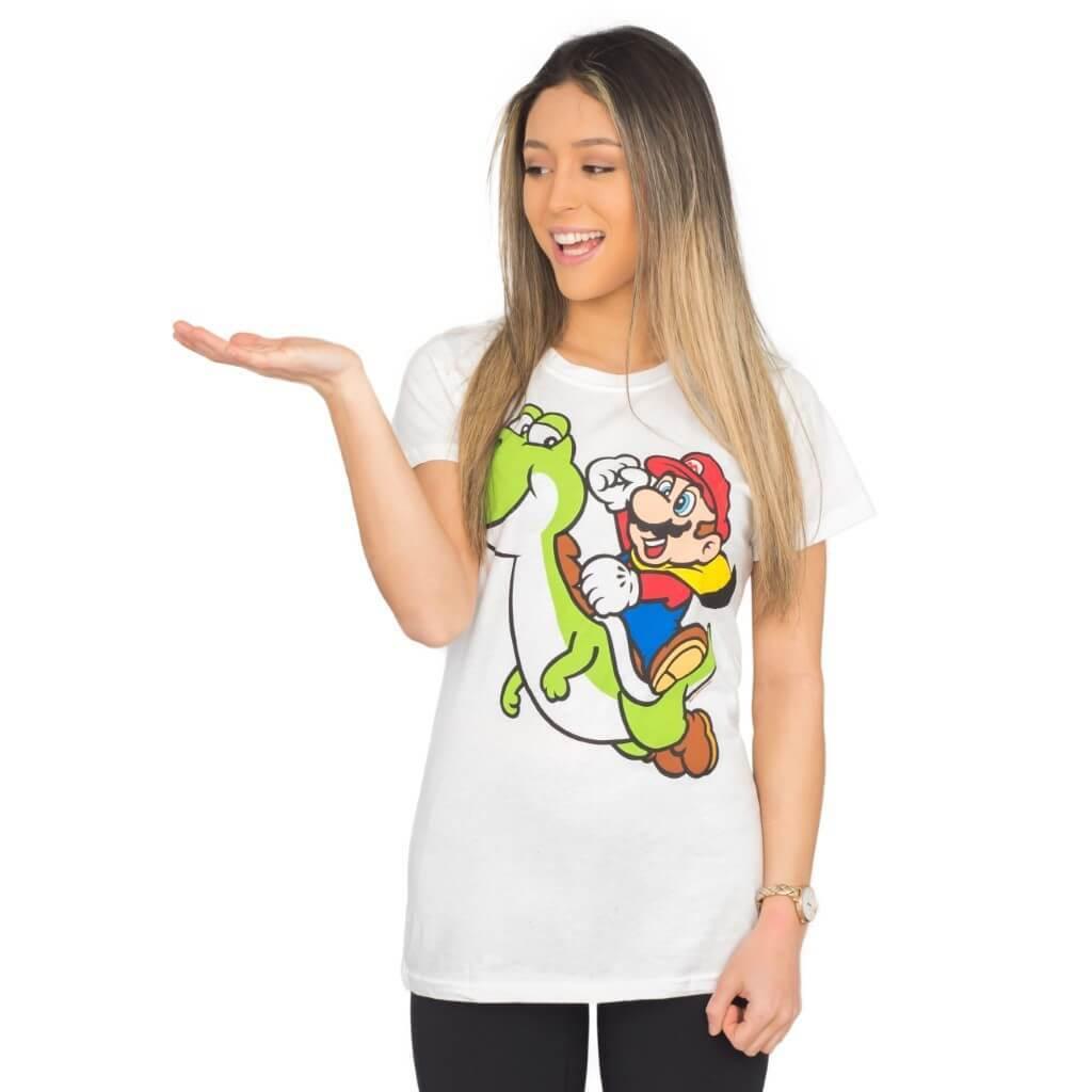Nintendo Super Mario Riding Yoshi T Shirt