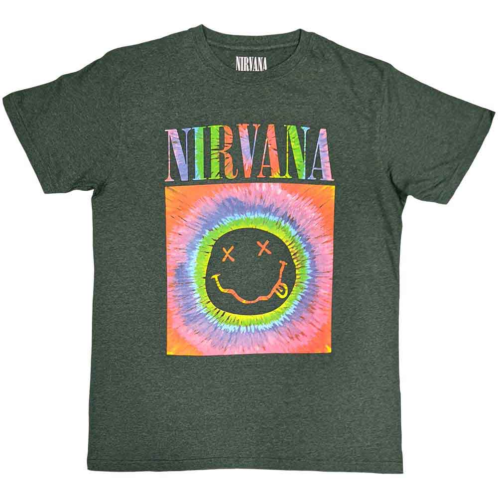 Nirvana Happy Face Glow Box Mens T Shirt
