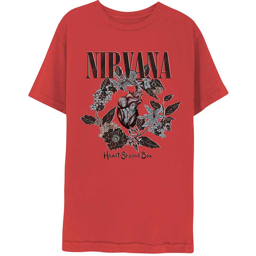 Nirvana Heart Shape Box Mens T Shirt