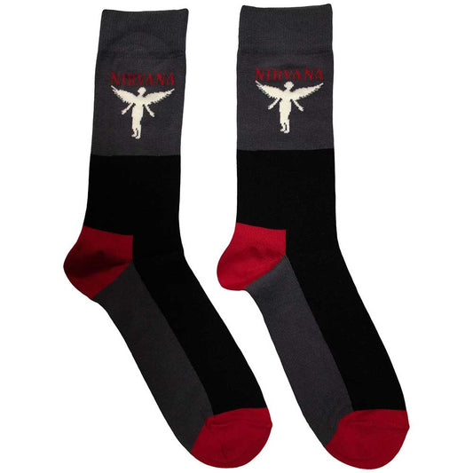 Nirvana In Utero Socks Grey