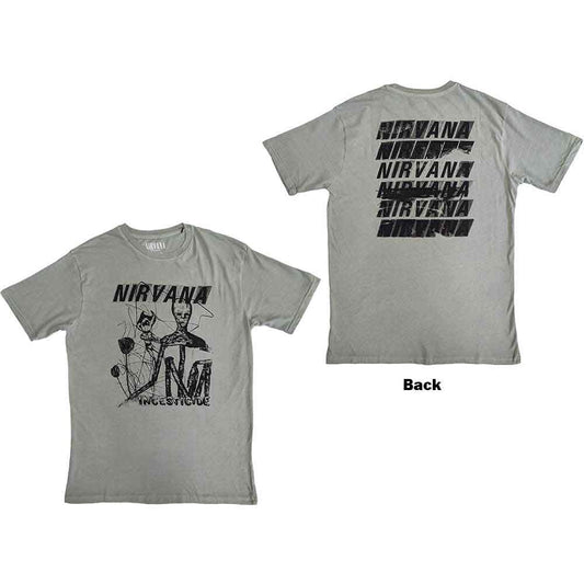Nirvana Incesticide Stacked Logo Mens T Shirt