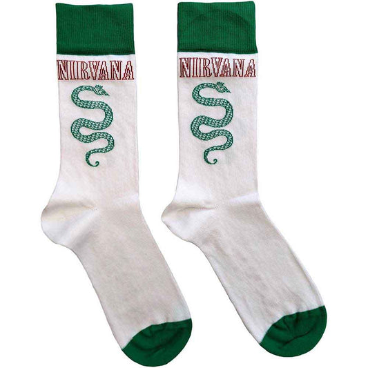 Nirvana Serve The Servants Socks White