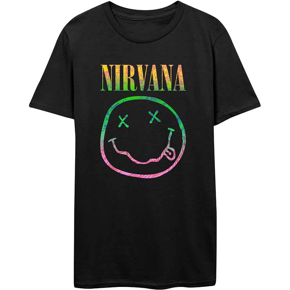 Nirvana Sorbet Ray Happy Face Mens T Shirt