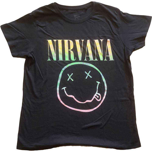 Nirvana Sorbet Ray Happy Face Womens T Shirt