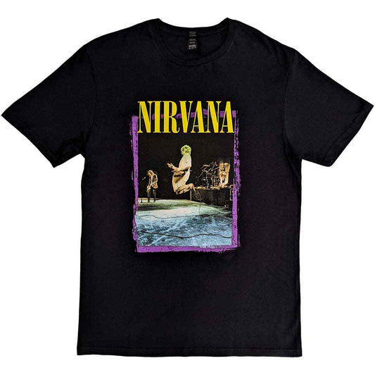 Nirvana Stage Jump Mens T Shirt