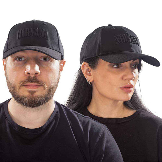 Nirvana Text Logo Hat Black