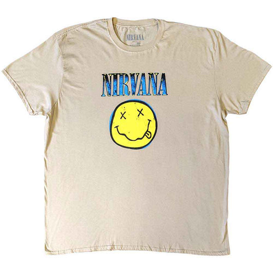 Nirvana Xerox Happy Face Mens T Shirt