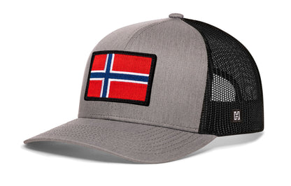 Norwegian Flag Trucker Haka Hat Black Norway Snapback