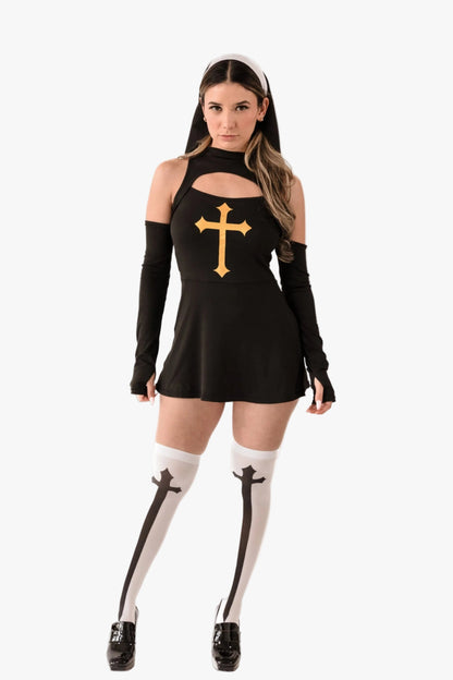 Sister Sin Nun Womens Halloween Costume