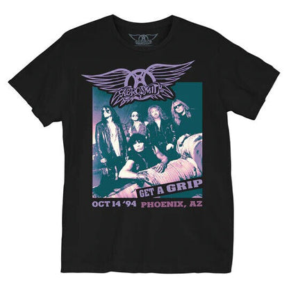 Aerosmith Band Get a Grip 1994 Licensed Mens T Shirt Black