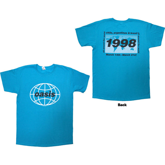 Oasis 1998 World Tour - South America Mens T Shirt