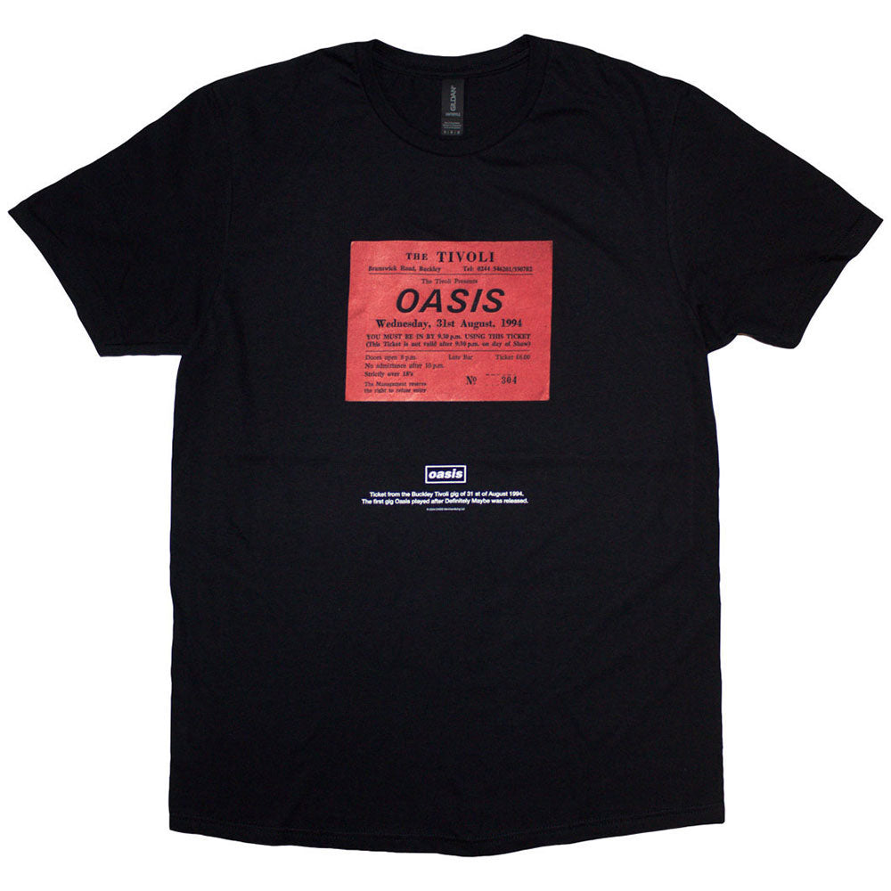 Oasis Definitely Maybe Ticket Stub Mens T Shirt