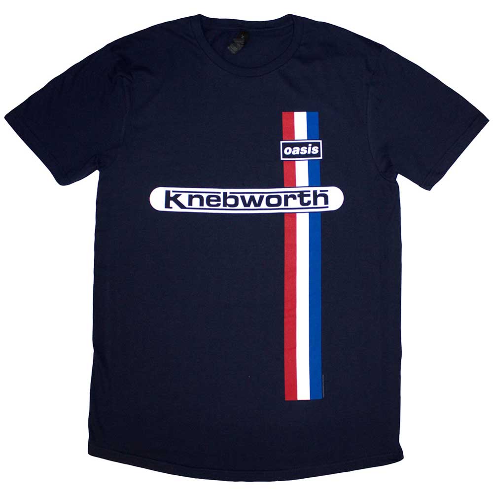 Oasis Knebworth Vertical Stripe Mens T Shirt
