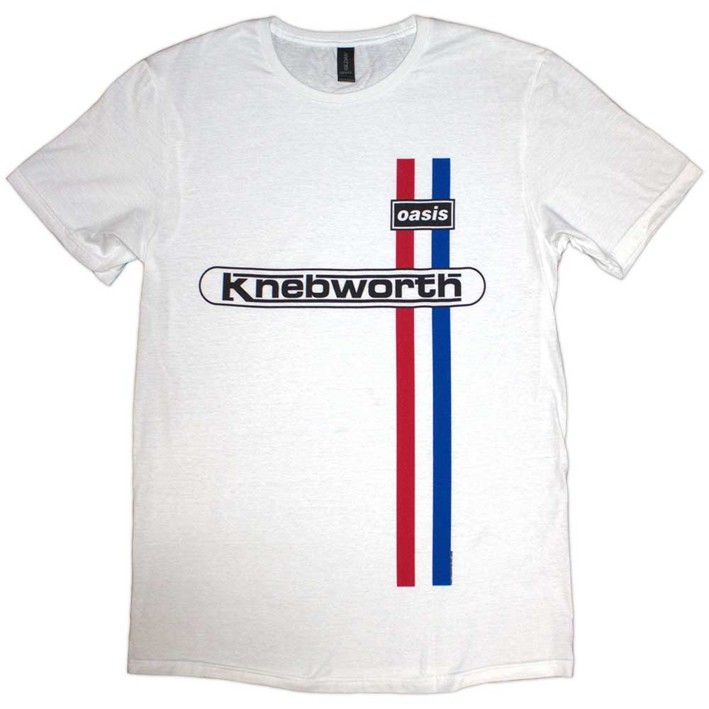 Oasis Knebworth Vertical Stripe Mens T Shirt