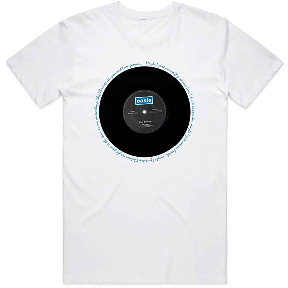 Oasis Live Forever Single Mens T Shirt