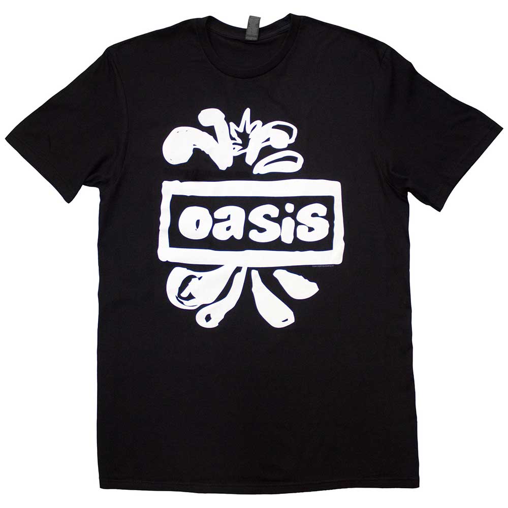 Oasis Logo Splat Mens T Shirt