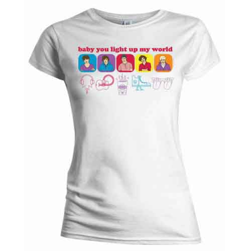 One Direction Line Drawing Womens T Shirt