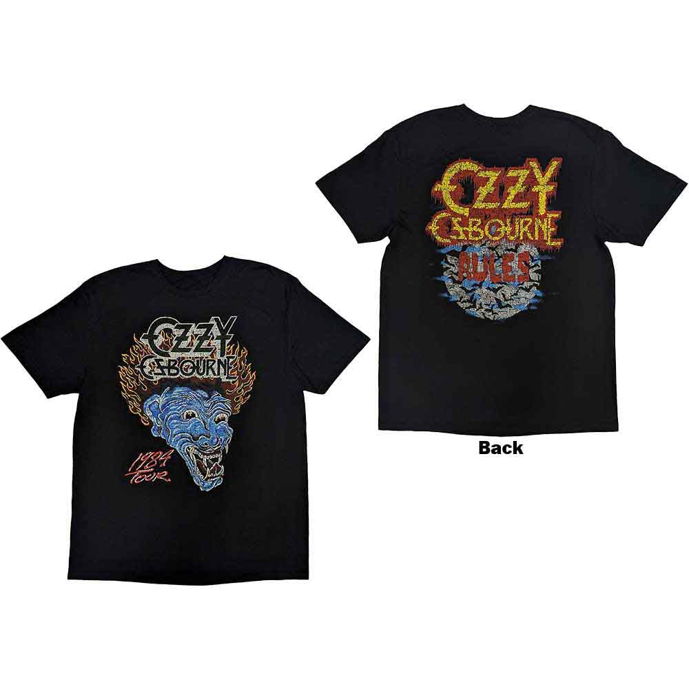 Ozzy Osbourne Bark At The Moon Tour '84 Mens T Shirt