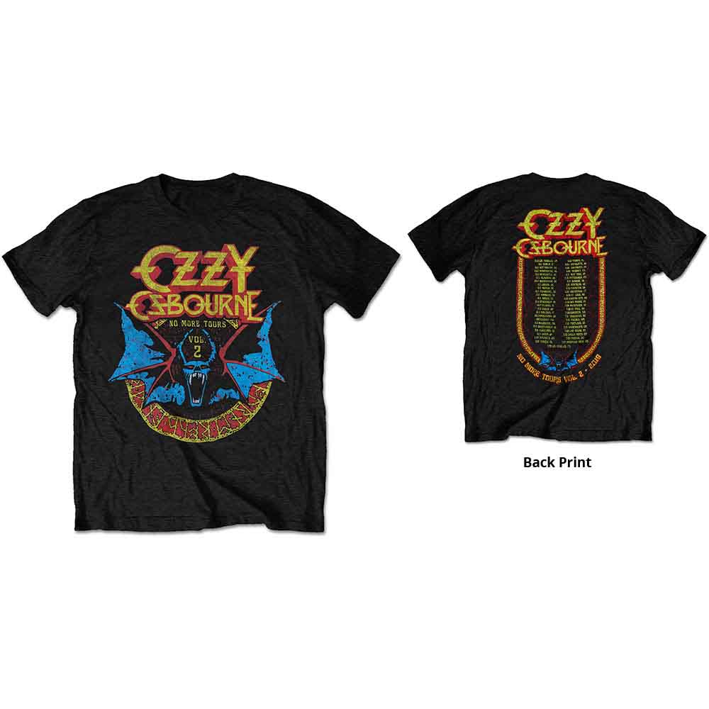 Ozzy Osbourne Bat Circle Mens T Shirt