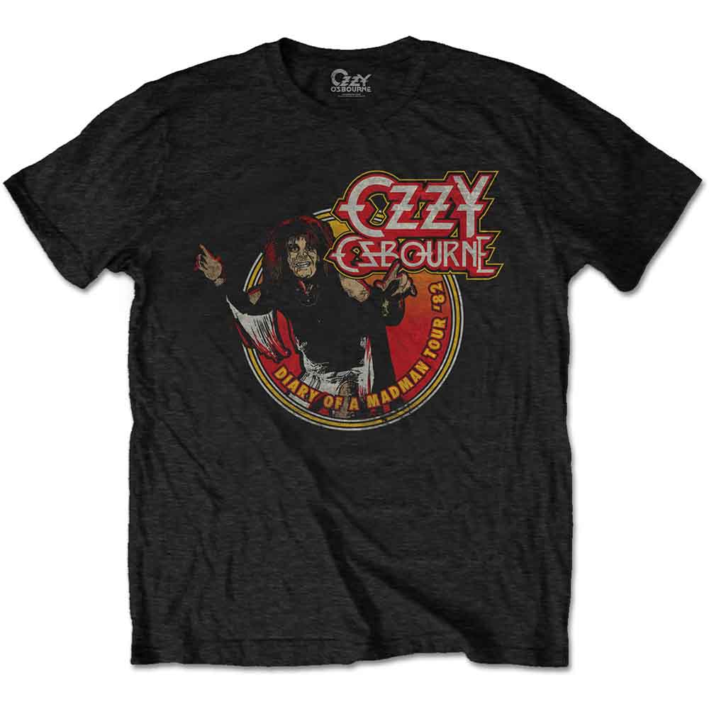 Ozzy Osbourne Diary of a Mad Man Tour 1982 Mens T Shirt
