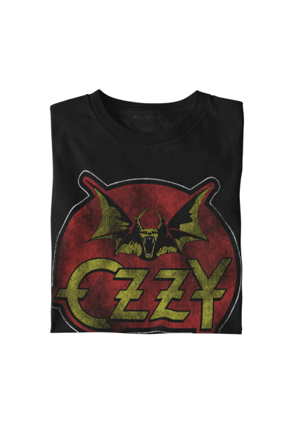 Ozzy Osbourne - Flaming Bat T Shirt