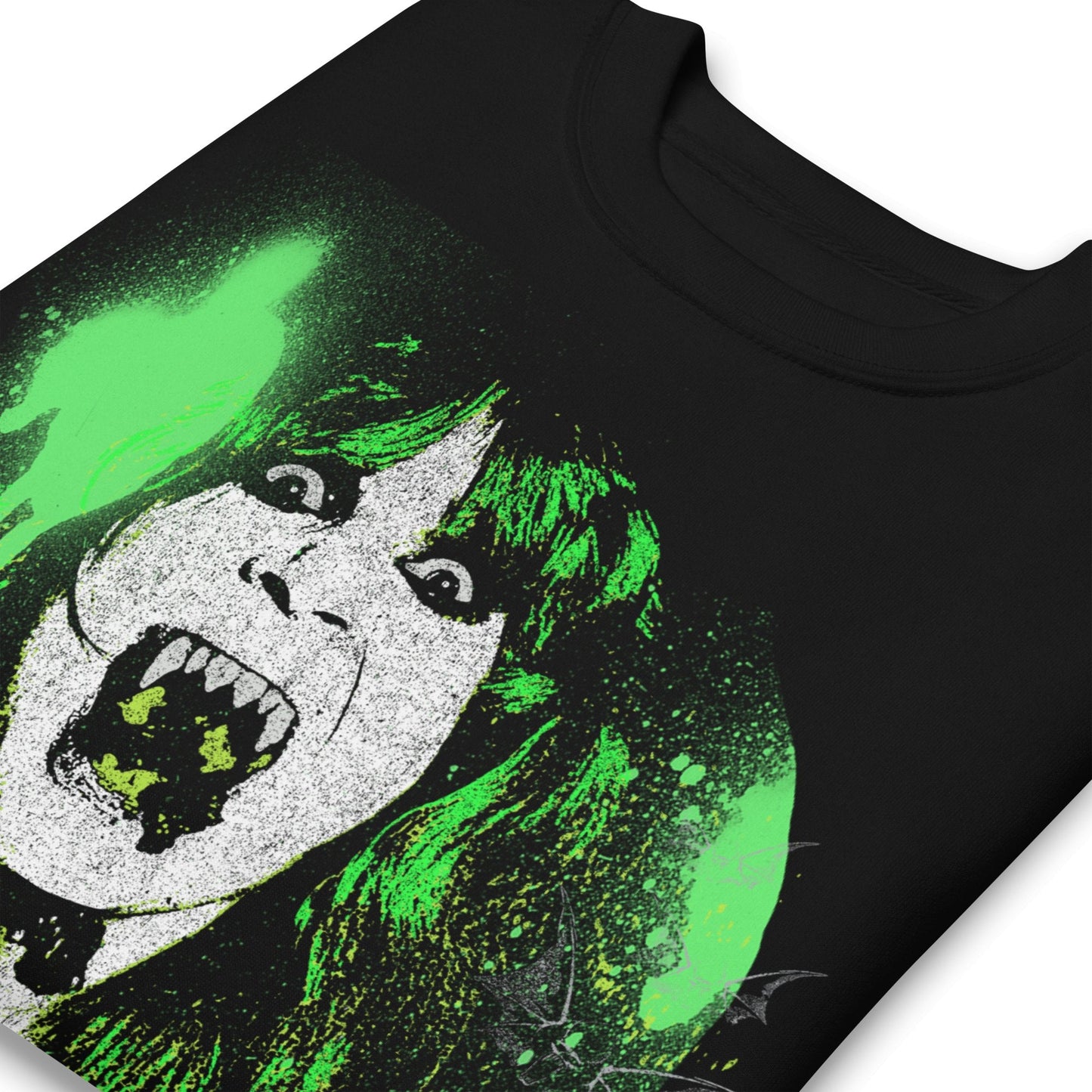 Ozzy Osbourne - Green Screaming Jumbo Print Crewneck Sweatshirt