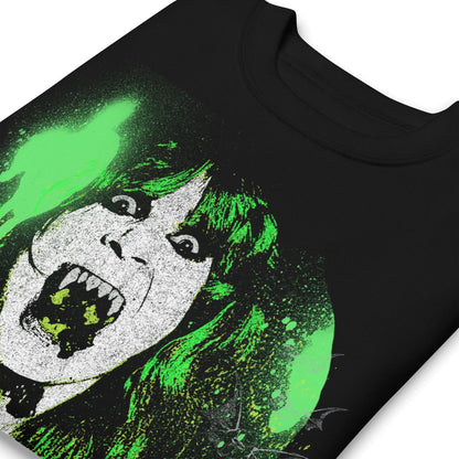 Ozzy Osbourne - Green Screaming Jumbo Print Crewneck Sweatshirt