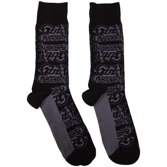 Ozzy Osbourne Logo Repeat Socks Black