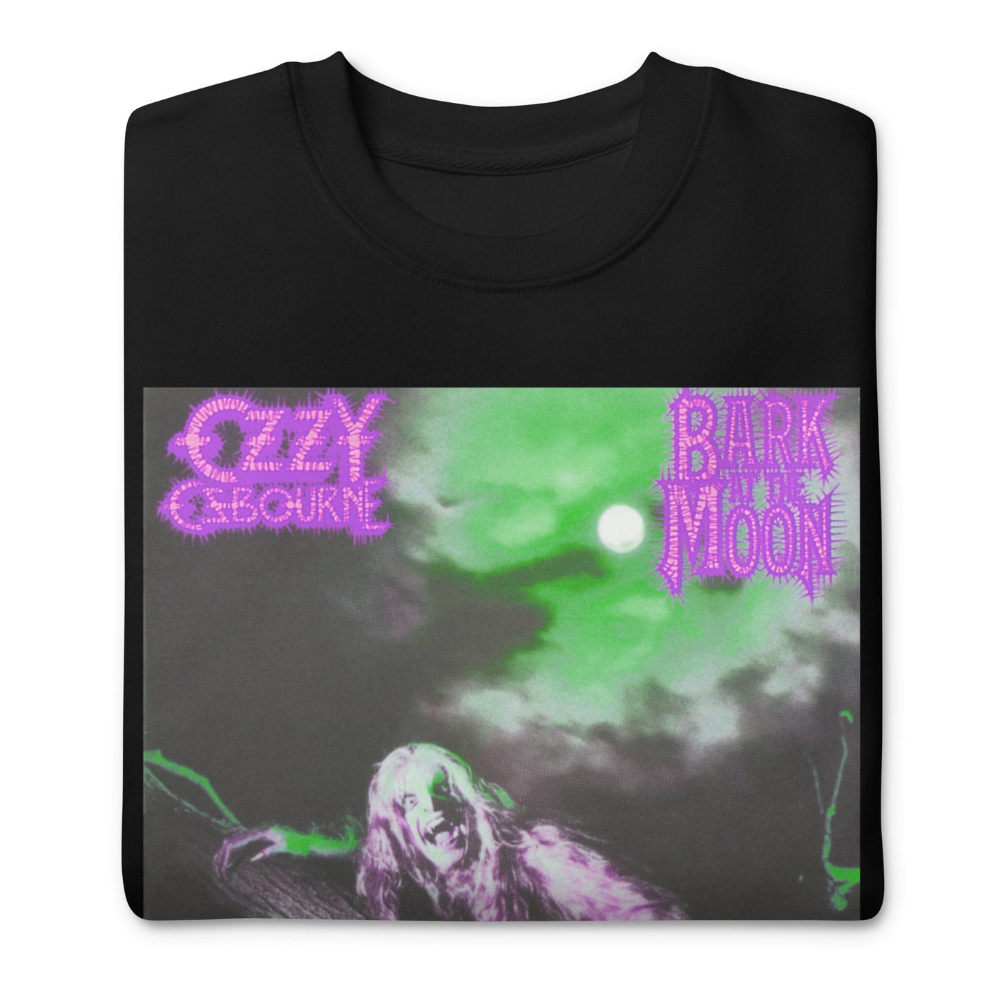 Ozzy Osbourne - Neon Bark Jumbo Print Crewneck Sweatshirt