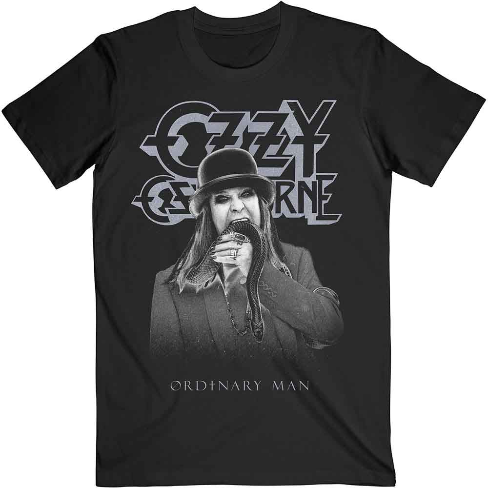 Ozzy Osbourne Ordinary Man Snake Rayograph Mens T Shirt