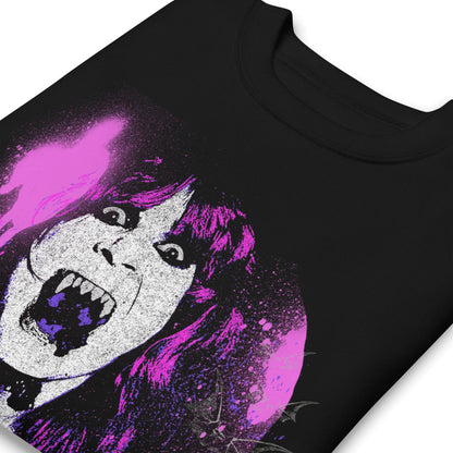 Ozzy Osbourne - Purple Screaming Jumbo Print Crewneck Sweatshirt