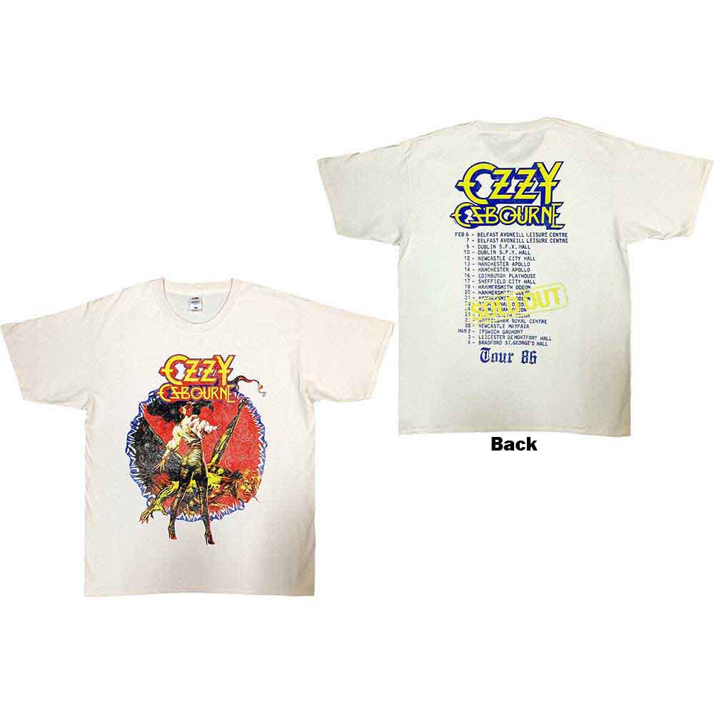 Ozzy Osbourne The Ultimate Sin Tour '86 Mens T Shirt