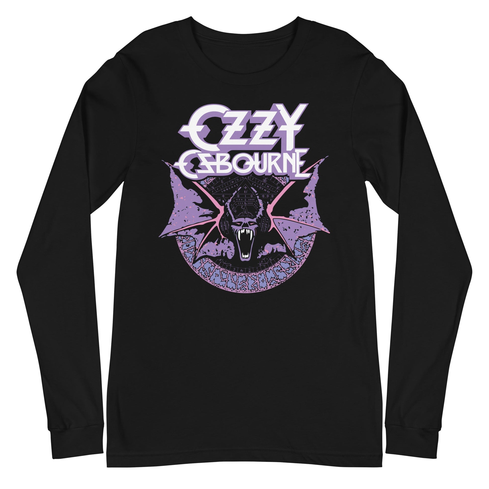 Ozzy Osbourne - Purple Bat Long Sleeve Shirt